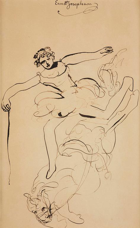 Ernst Josephson, Ryttare.