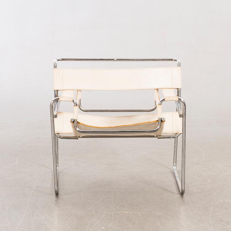 MARCEL BREUER, fåtölj "Wassily" Gavina, 1900-talets senare del.