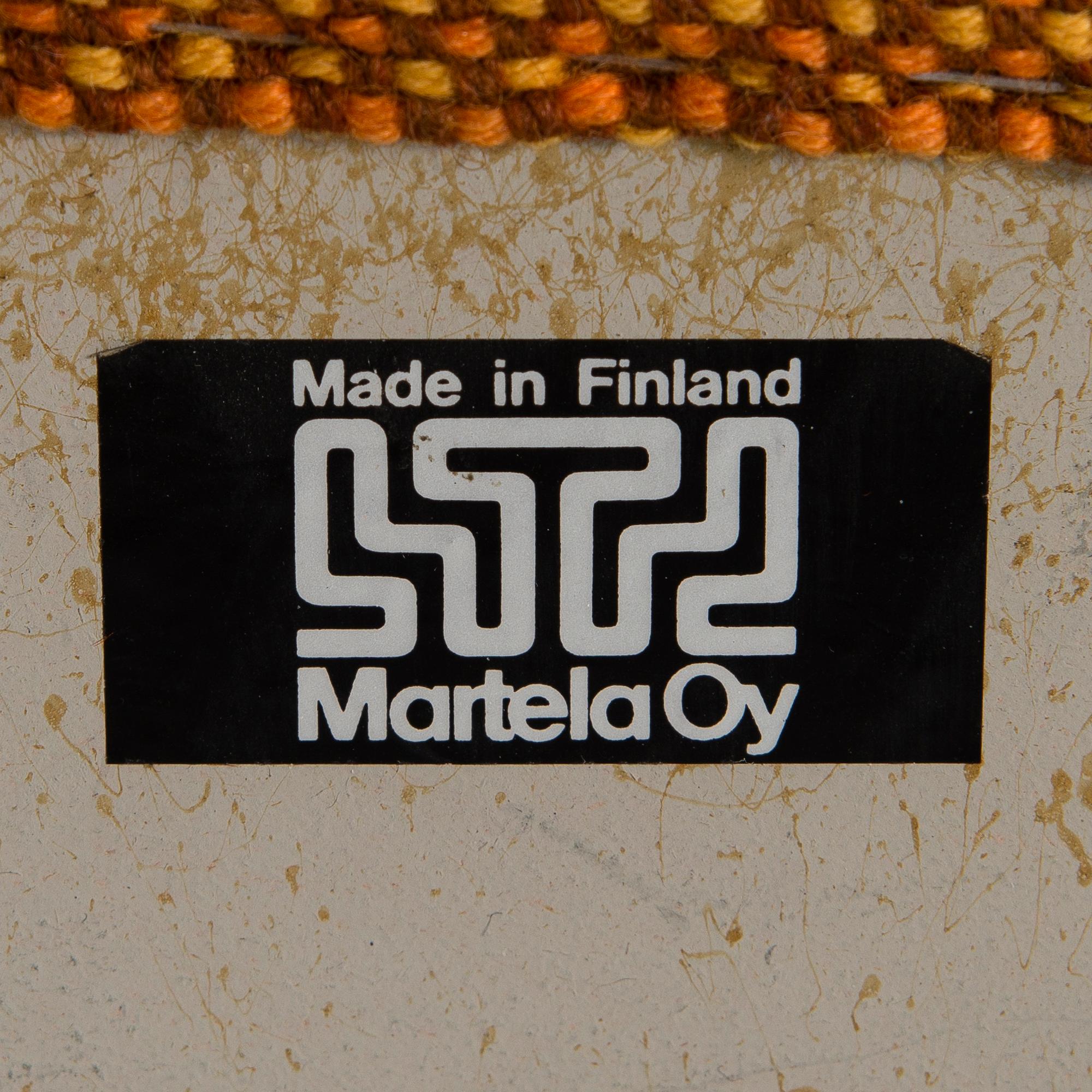 OLLI MANNERMAA, FÅTÖLJER,ETT PAR, "Vista", tillverkare Martela, 1970-tal.