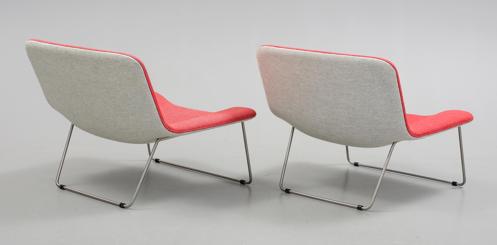 FÅTÖLJER, ett par, "Spring", Erwan Bouroullec, Cappellini, Italien. Formgivna år 2000.