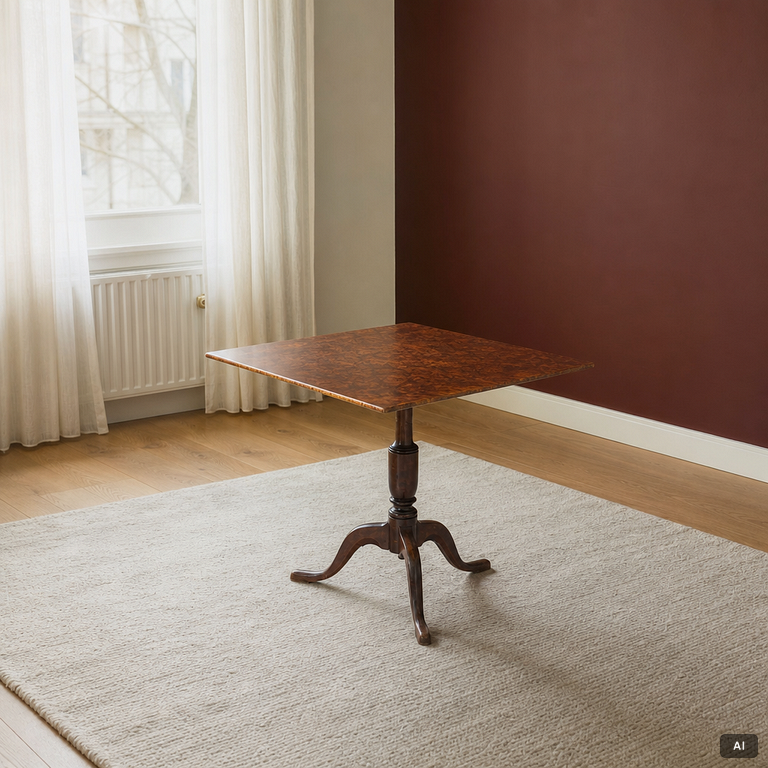 A folding table, Mälardalen, first half of the 19th century.