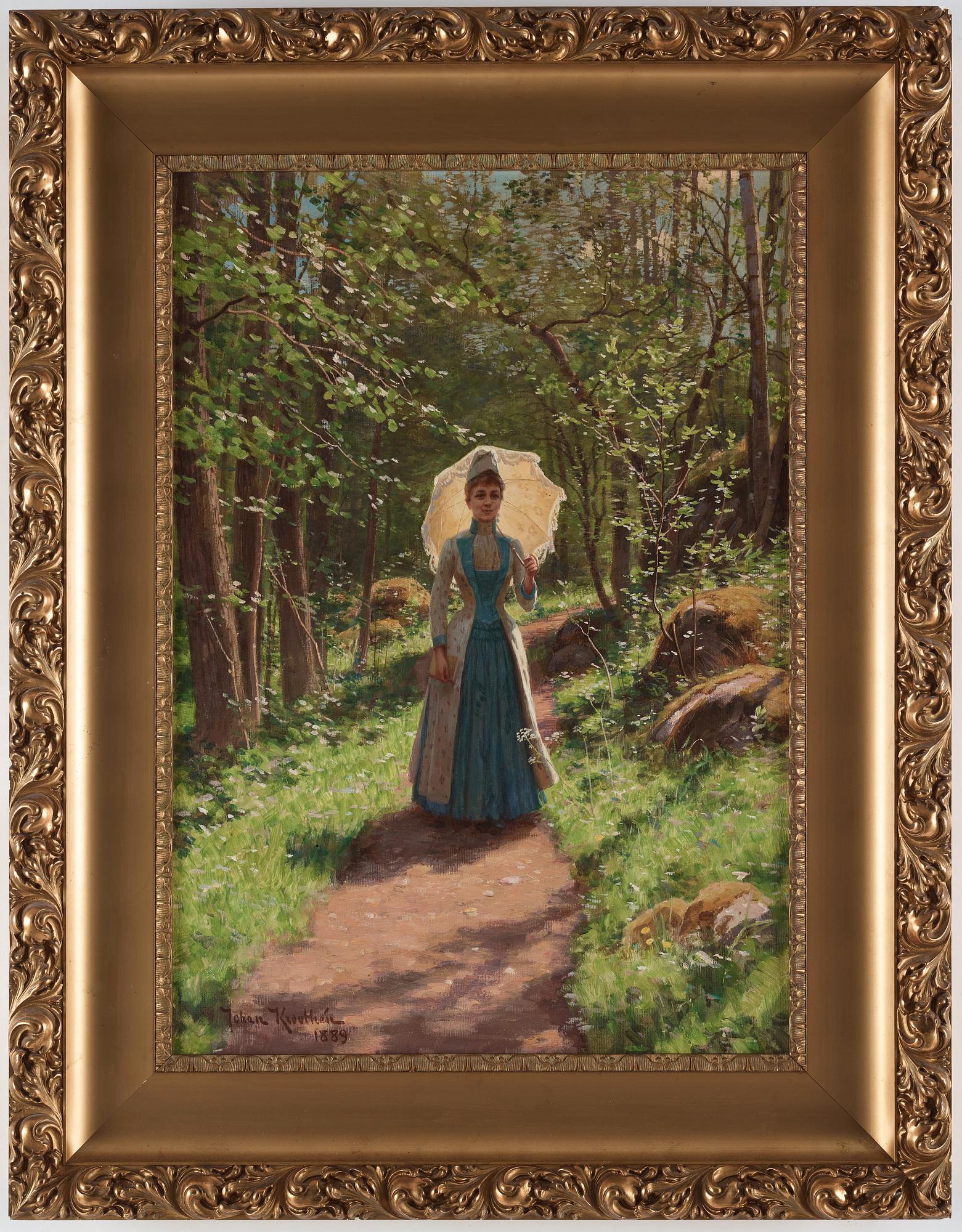 Johan Krouthén, Girl with umbrella.