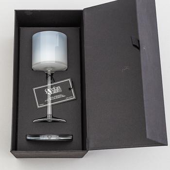 KARL LAGERFELD, rödvinsglas, 10 stycken, för Orrefors, 2000-tal.