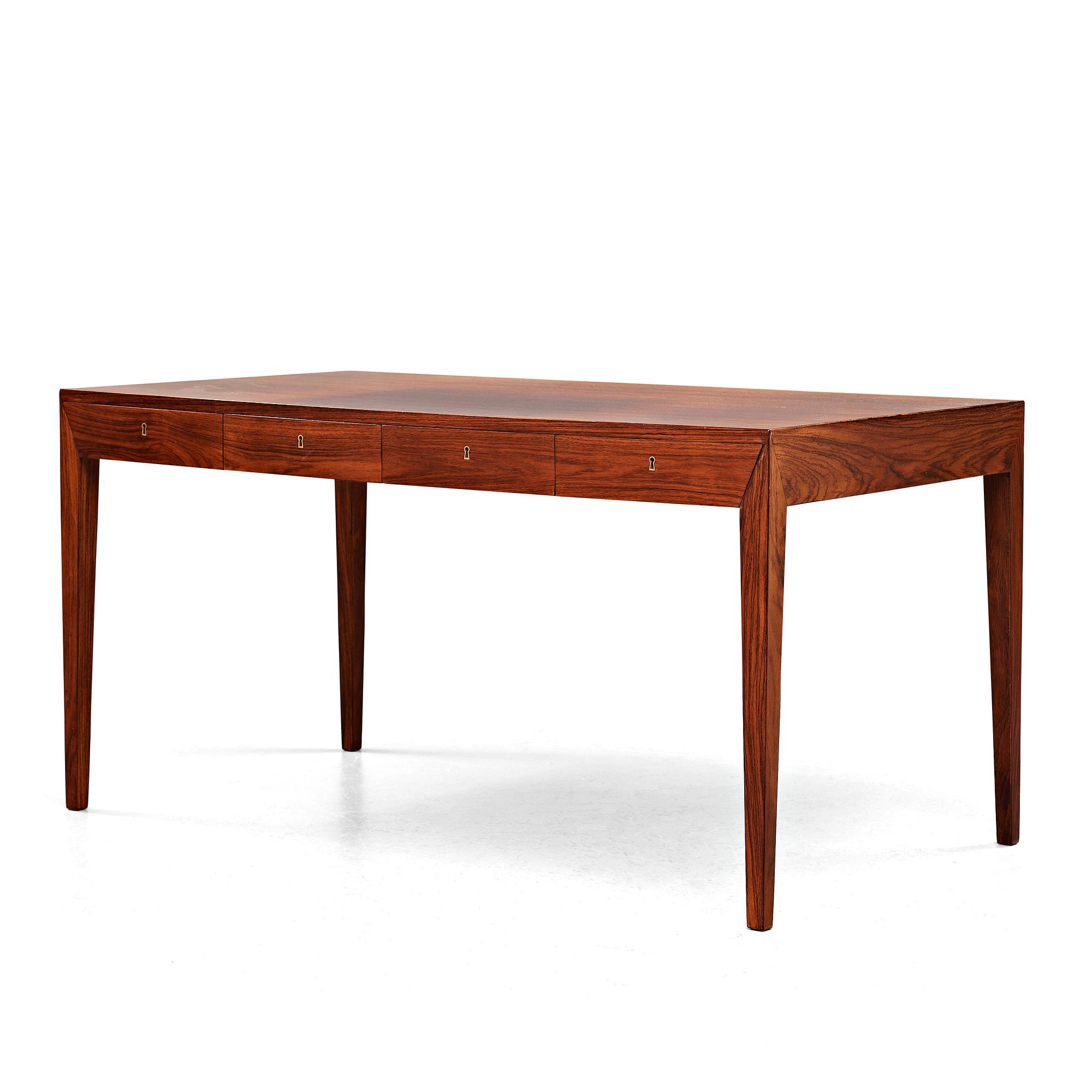 Severin Hansen, a palisander desk for Haslev Møbelfabrik, Denmark 1950-60's.