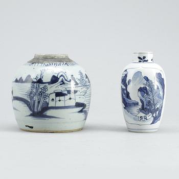 BOJAN samt VAS, porslin, Kina, 17 resp 1800-tal.