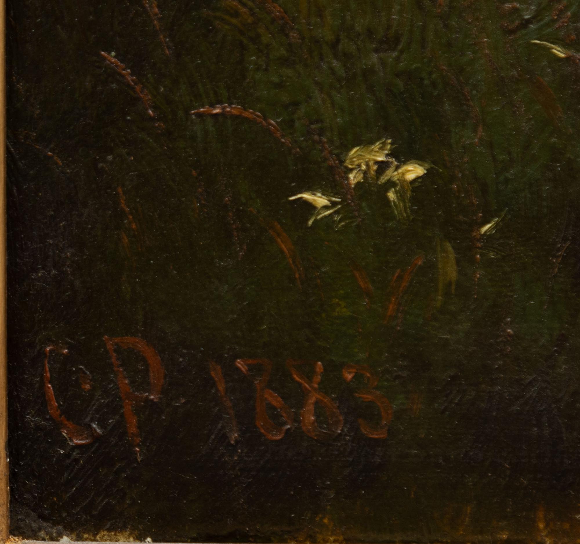 Okänd konstnär, 1800-tal, Barn vid å.