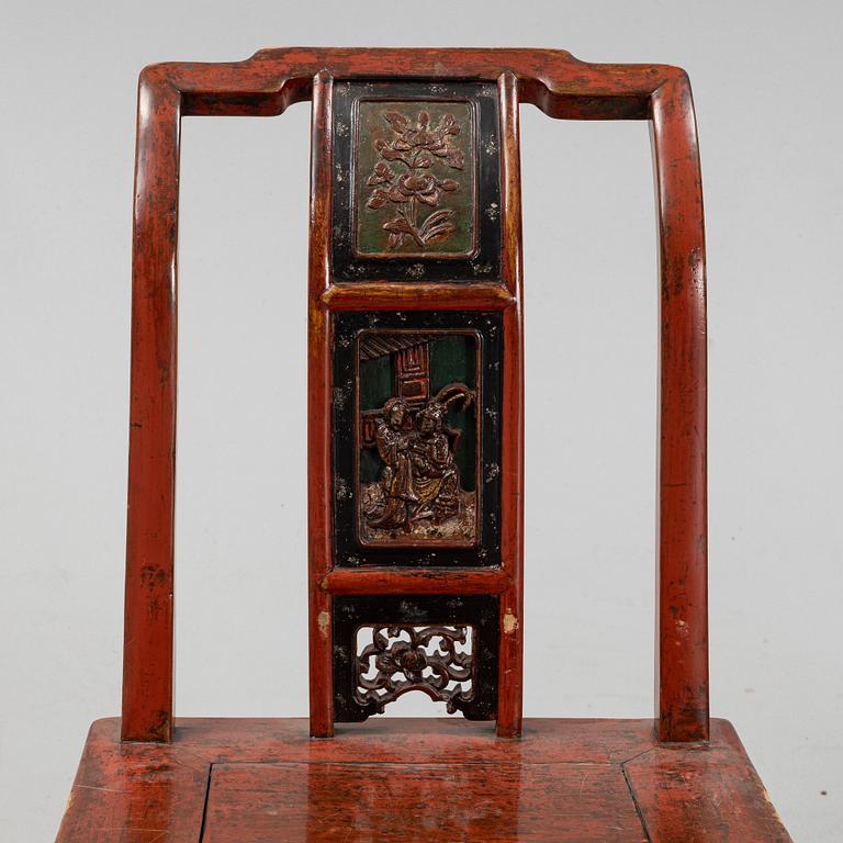 A chinese chair late 19th century.