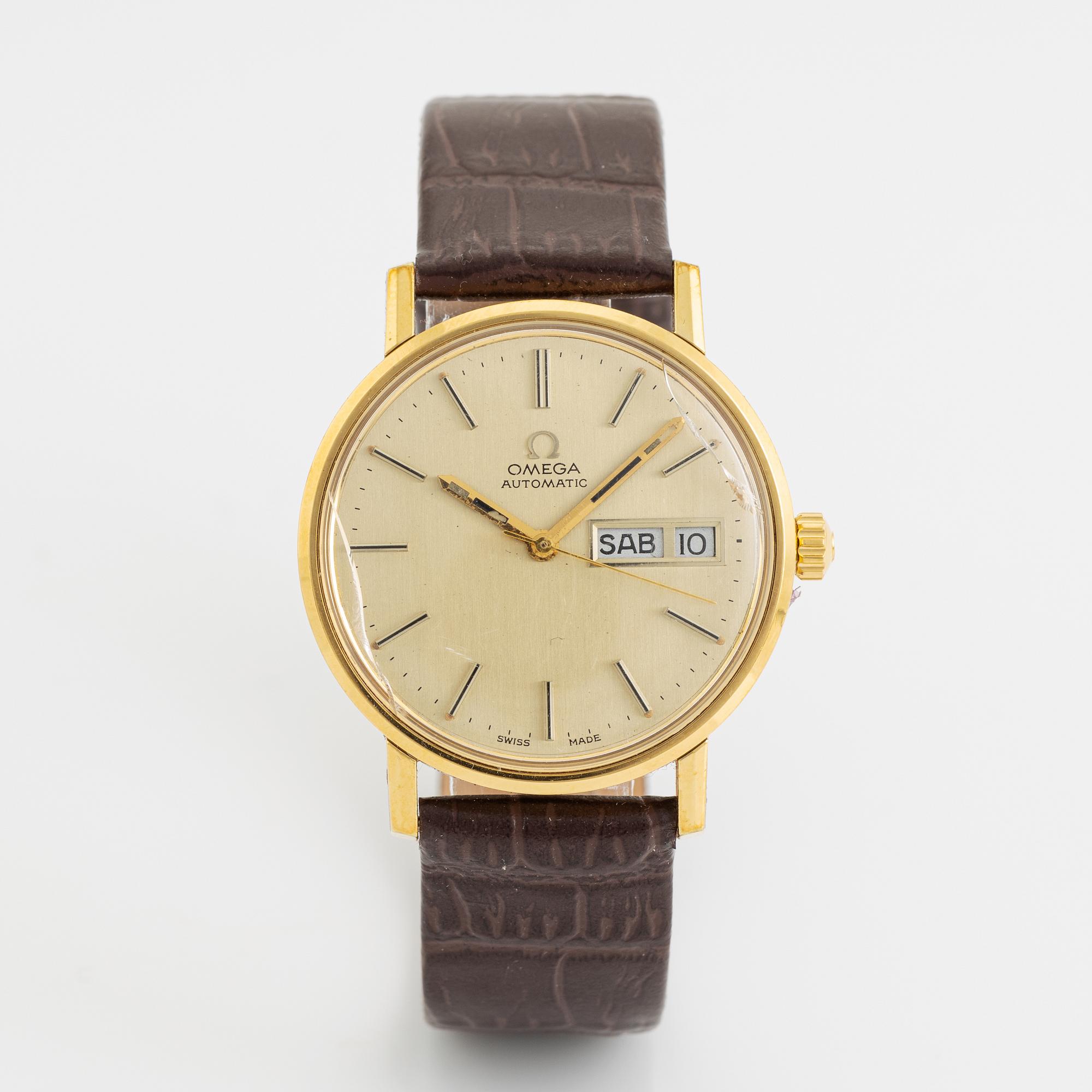 Omega, armbandsur, 34,5 mm.