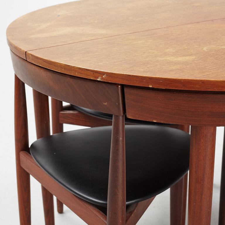 Hans Olsen, a five-piece teak fining suite from Frem Røjle, Denmark, 1950's/60's.