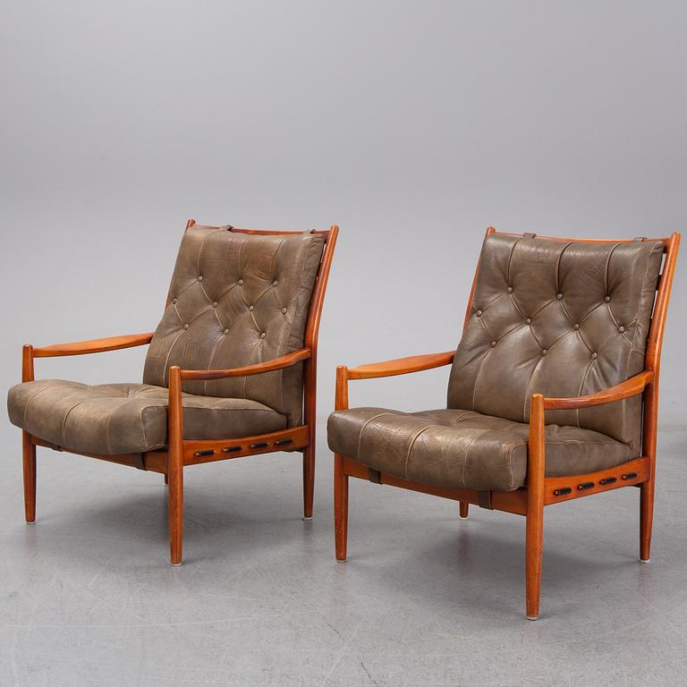 INGEMAR THILLMARK, fåtöljer, ett par, "Läckö hög", OPE, 1960-tal.