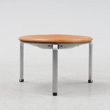Poul Kjaerholm, a 'PK-33' leather upholstered stool, Denmark, 2008.