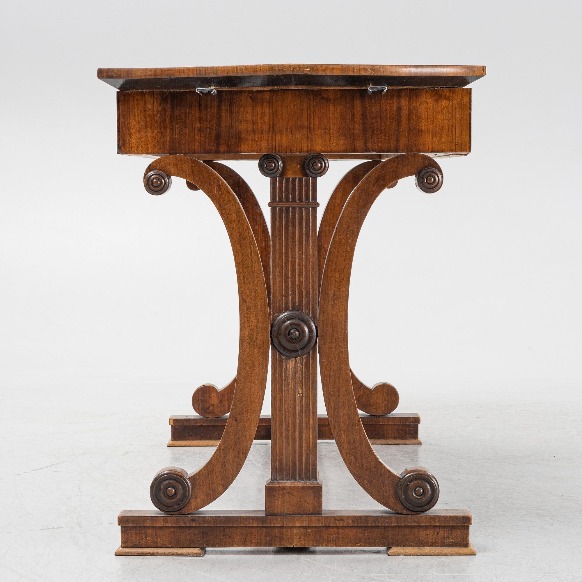 A Recency center table, England, early 19th Century.