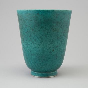 WILHELM KÅGE, an 'Argenta' stoneware vase from Gustavsberg, 1949.