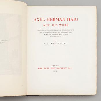 BOOK, "Axel Herman Haig (Hägg) and his work", av E. A. Armstrong, London 1905.