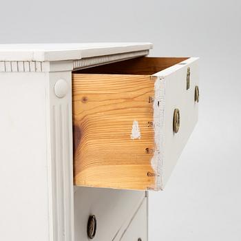 A Gustavian style chest of drawers, 20th century.