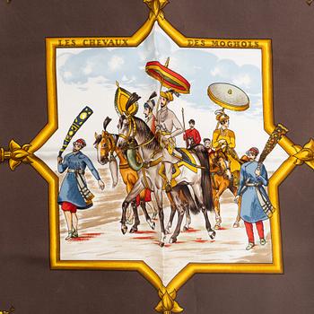 Hermès, scarf, "Les Chevaux des Empereurs Moghols".