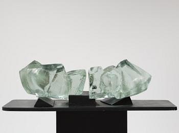 Edvin Öhrström, a cast glass sculpture, Lindshammar Glassworks.