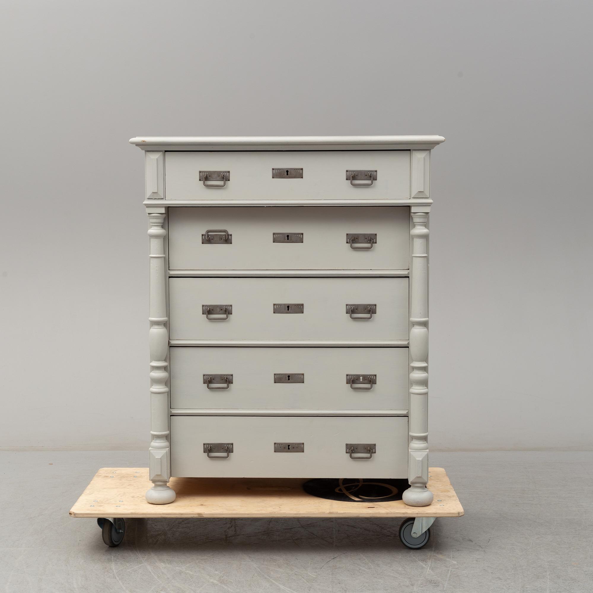 a chest of drawers from around 1900.