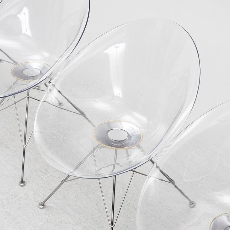 Philippe Starck, stolar 4 st, "Ero S", Kartell, Italien.