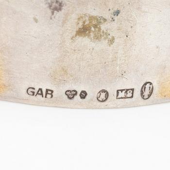 13 pieces of silover for the table, different makers including C.G.Hallberg and GAB, Sweden.