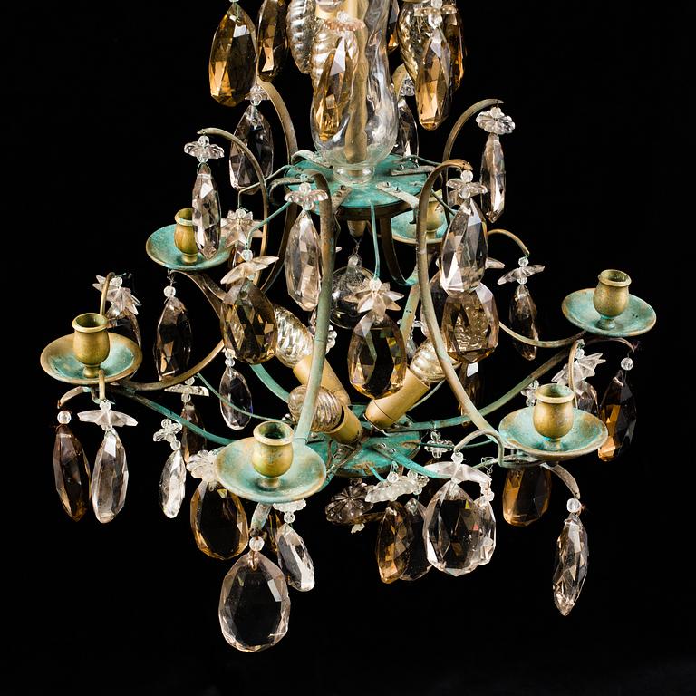 a baroque-style chandelier from the first half of the 20th century.