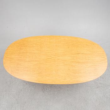 Bruno Mathsson & Piet Hein, a dining table/desk, 'Superellipse', Mathsson International, Värnamo, 1980s.