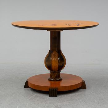 a 1930's-/40's table by Mjölby Intarsia.
