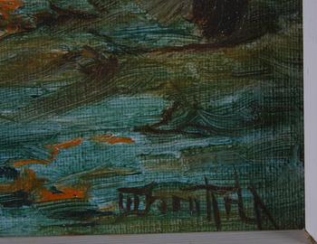 OKÄND KONSTNÄR , olja på duk, bär sign.