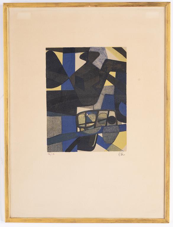 Maurice Estève, lithograph in colors, signed and numbered 64/80.