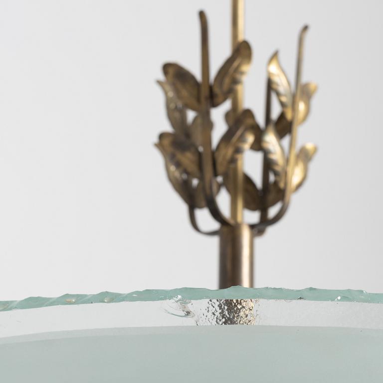 Harald Notini, taklampa, modell "11445", Arvid Böhlmarks Lampfabrik, Stockholm, 1940-tal.