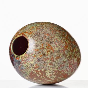 Hans Hedberg, a faience vase, Biot France.