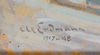 Axel Erdmann, olja på duk, signerad och daterad 1917-48.