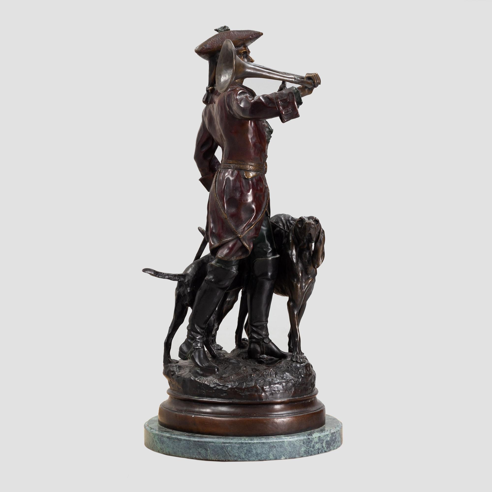 Hippolyte Moreau & Prosper Lecourtier, after. Sculpture, bronze.