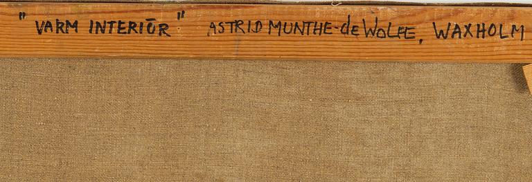 Astrid Munthe-de Wolfe, olja på duk, signerad.