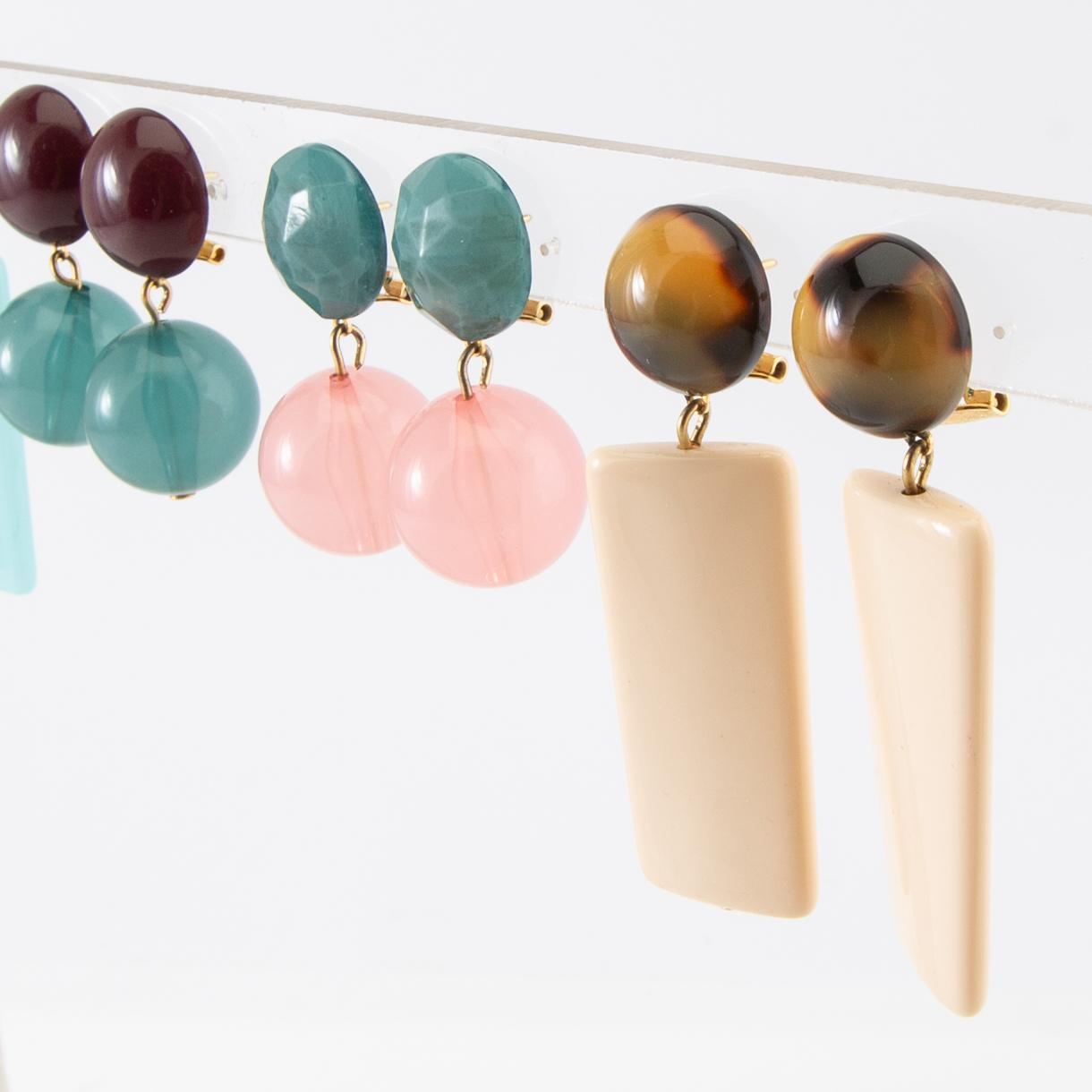 Firma Svenskt Tenn, örhängen, 4 par, "Milano Plätt" och "Milano Sfär".