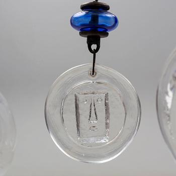 Two Erik Höglund chandeliers, second half of the 20th century.