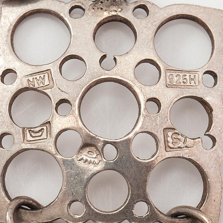 Liisa Vitali, A sterling silver bracelet "Pitsi". Westerback, Helsinki 1971.