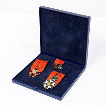 Order of St. Anna, Russia, 3rd class, Legion of Honour, France, Knight's cross.