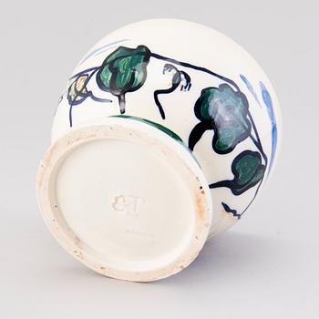 GERDA THESLEFF, malja, keramiikkaa,  signeerattu GT, Arabia.