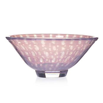 4. Edward Hald, a "slipgraal" glass bowl, Orrefors, Sweden ca 1955.