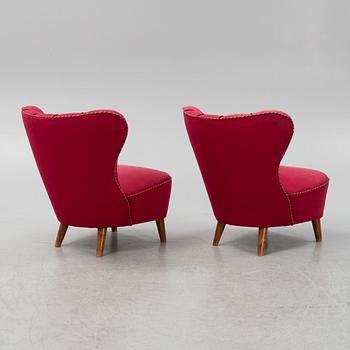 Emmafåtöljer, ett par, 1940/50-tal.