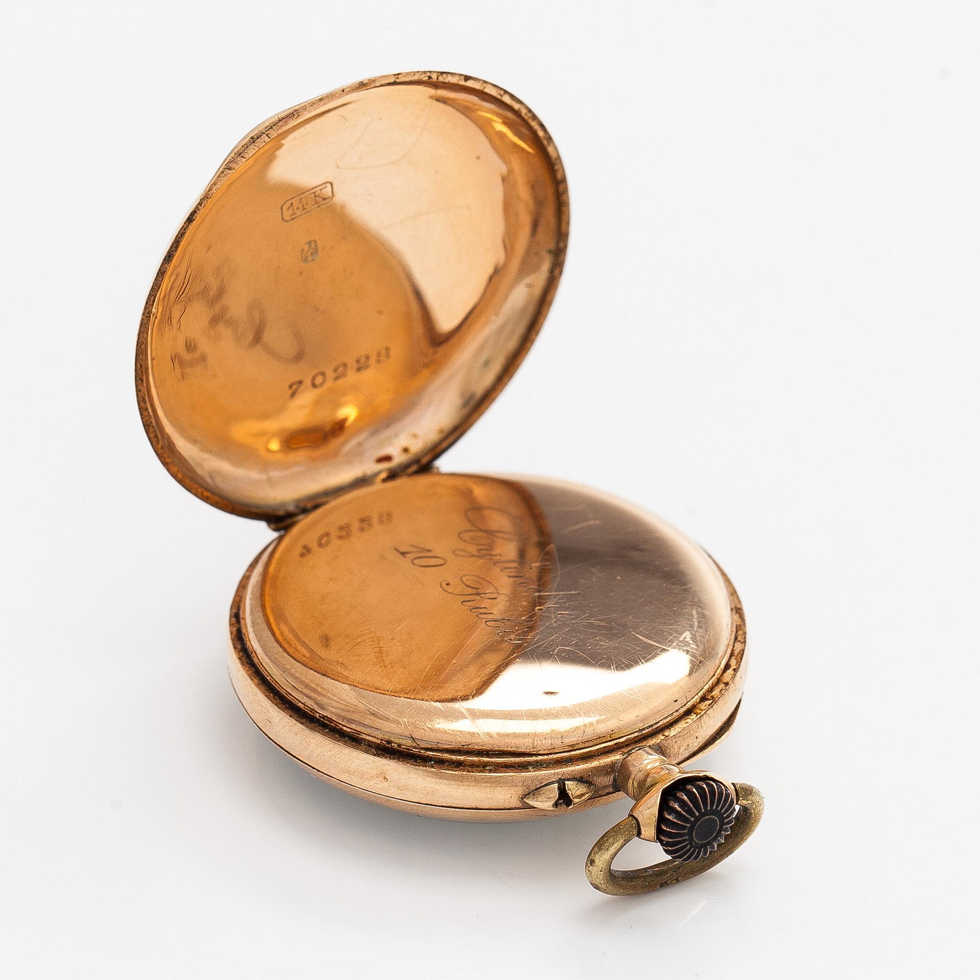 Pocket watch, 33.5 mm.