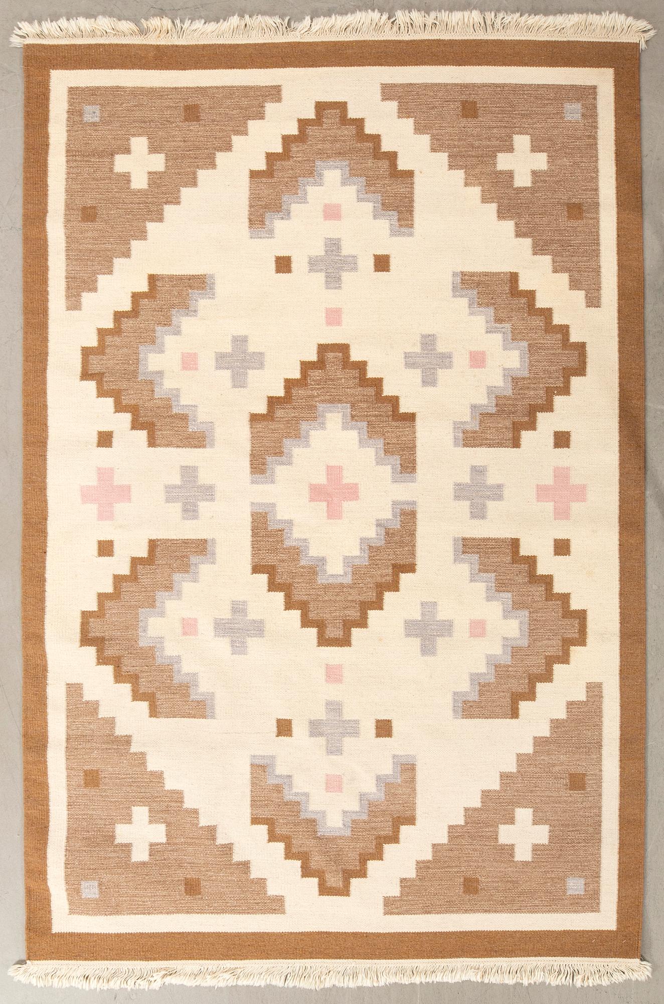 Rug, flat weave, approx. 236x168 cm.