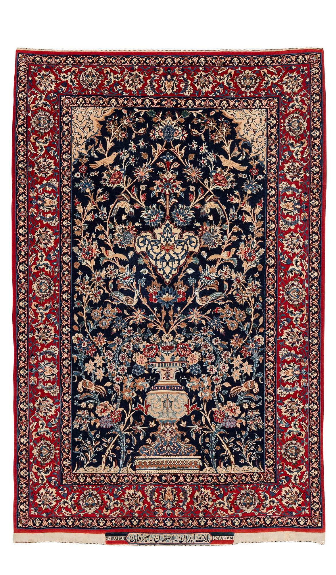 A semi-antique Isfahan signed (Ahmad) Seirafian, c. 173 x 107 cm.