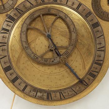 An astronomical longcase clock by Johann Joseph Langschwert court-watchmaker, Würzburg, circa 1750.