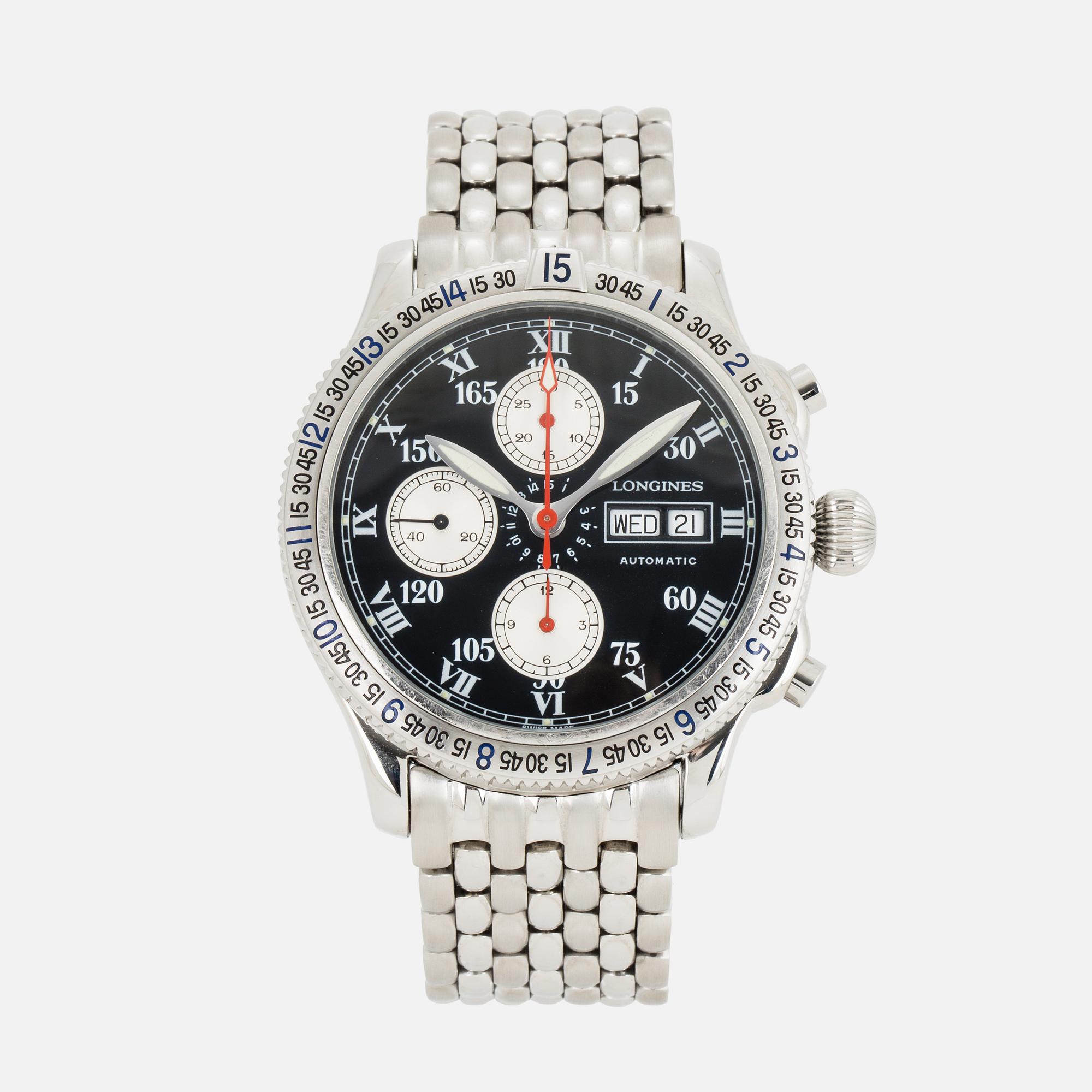 Longines charles lindbergh chronograph deals