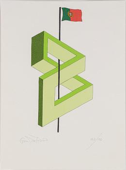 OSCAR REUTERSVÄRD, 15 st, mapp av färglitografier, signerade och numrerade 162/190.