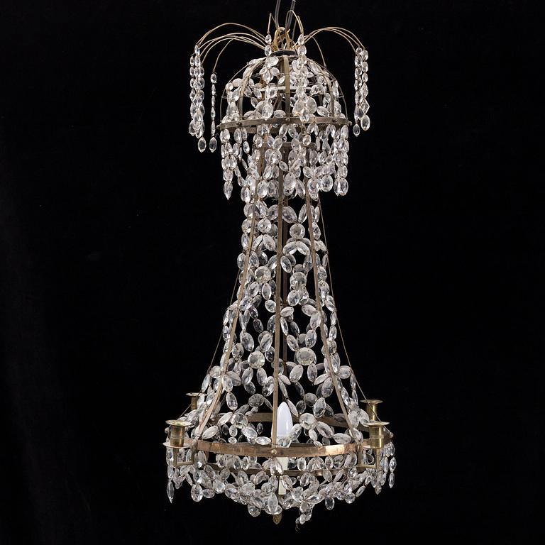 A gustavian style chandelier, 20th century.