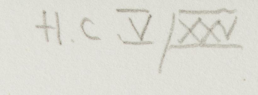 Ernst Billgren, färglitografi, signerad HC V/XXV.