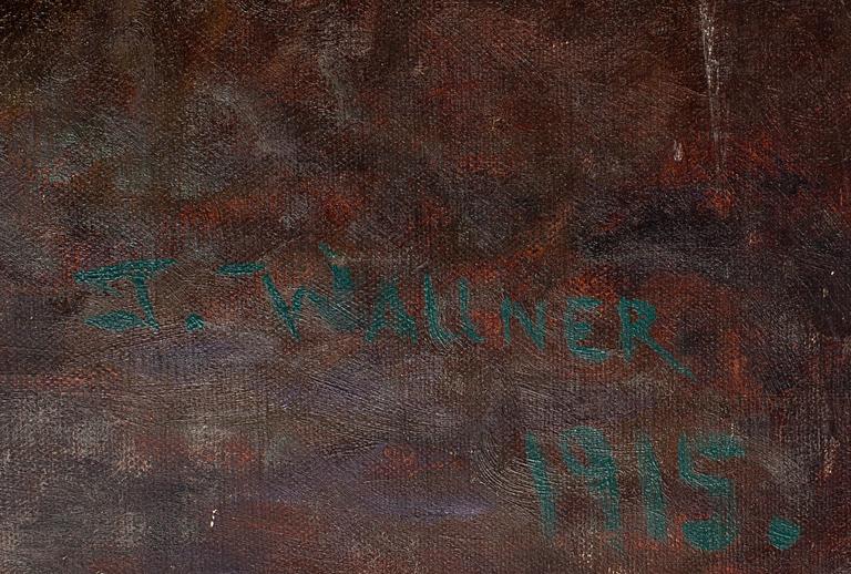 THURE WALLNER, olja på duk, signerad och daterad 1915.